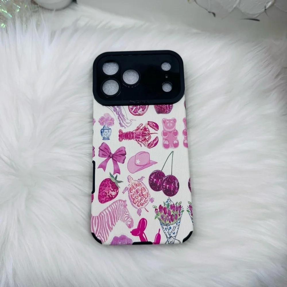 Chic iPhone 17 Pro Max Pink Lover Theme Case